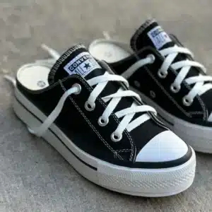 Converse Zueco Mule Slip Plataforma Negro