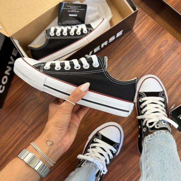 Converse ALLSTAR Negro bajas Linea premium - Image 2